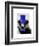 Badger with Blue Top Hat and Moustache-Fab Funky-Framed Art Print