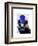 Badger with Blue Top Hat and Moustache-Fab Funky-Framed Art Print