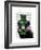 Badger with Green Top Hat and Moustache-Fab Funky-Framed Premium Giclee Print