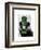 Badger with Green Top Hat and Moustache-Fab Funky-Framed Art Print