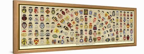 Badges and Caps of British Public Schools-Albert Lambert-Framed Premier Image Canvas