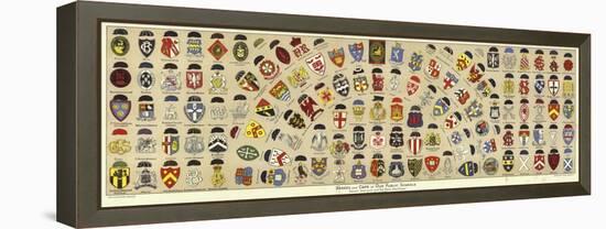 Badges and Caps of British Public Schools-Albert Lambert-Framed Premier Image Canvas