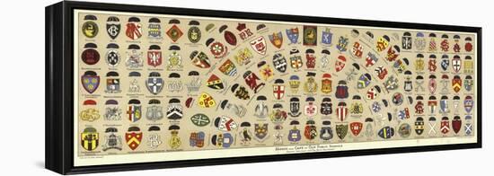 Badges and Caps of British Public Schools-Albert Lambert-Framed Premier Image Canvas