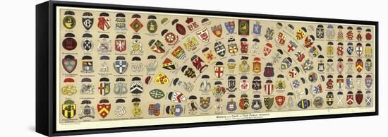 Badges and Caps of British Public Schools-Albert Lambert-Framed Premier Image Canvas