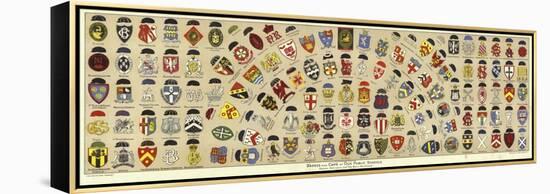 Badges and Caps of British Public Schools-Albert Lambert-Framed Premier Image Canvas