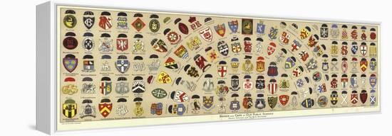 Badges and Caps of British Public Schools-Albert Lambert-Framed Premier Image Canvas