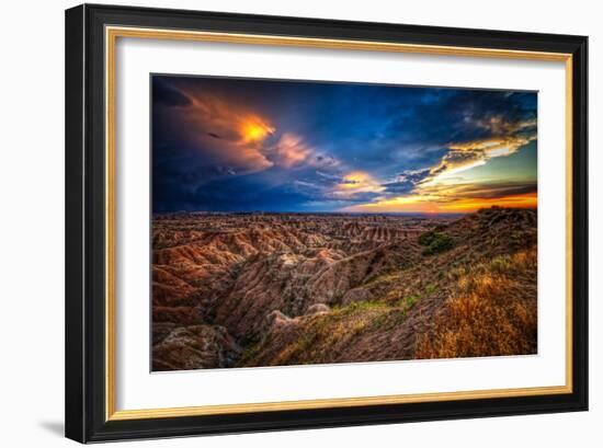 Badlands after Storm #3-Robert Lott-Framed Art Print