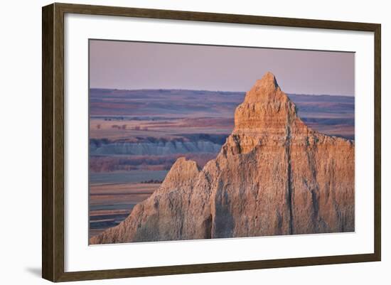 Badlands at Dawn, Badlands National Park, South Dakota, United States of America, North America-James Hager-Framed Photographic Print