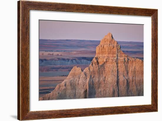 Badlands at Dawn, Badlands National Park, South Dakota, United States of America, North America-James Hager-Framed Photographic Print