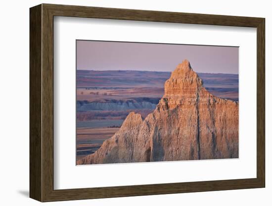 Badlands at Dawn, Badlands National Park, South Dakota, United States of America, North America-James Hager-Framed Photographic Print