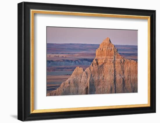 Badlands at Dawn, Badlands National Park, South Dakota, United States of America, North America-James Hager-Framed Photographic Print