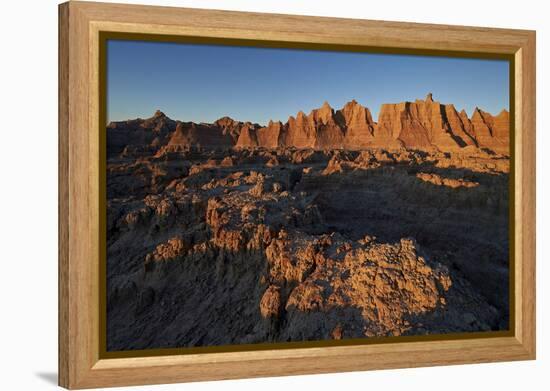 Badlands at First Light, Badlands National Park, South Dakota-James Hager-Framed Premier Image Canvas