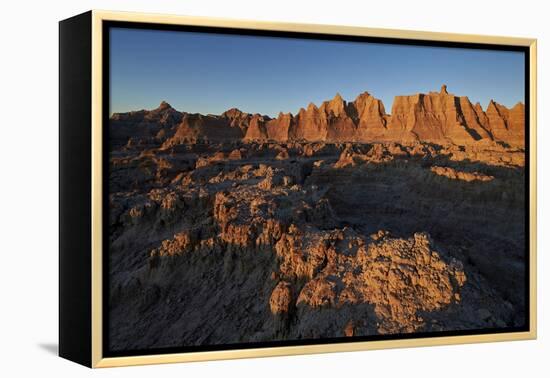 Badlands at First Light, Badlands National Park, South Dakota-James Hager-Framed Premier Image Canvas