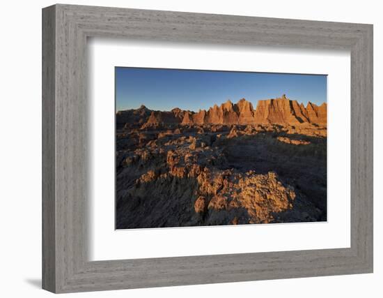 Badlands at First Light, Badlands National Park, South Dakota-James Hager-Framed Photographic Print