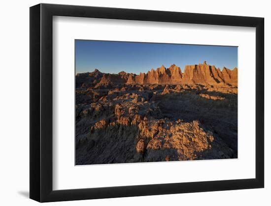 Badlands at First Light, Badlands National Park, South Dakota-James Hager-Framed Photographic Print