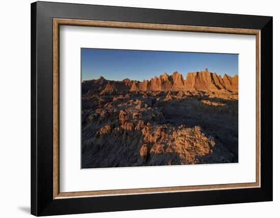 Badlands at First Light, Badlands National Park, South Dakota-James Hager-Framed Photographic Print