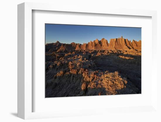 Badlands at First Light, Badlands National Park, South Dakota-James Hager-Framed Photographic Print