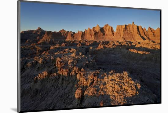 Badlands at First Light, Badlands National Park, South Dakota-James Hager-Mounted Photographic Print