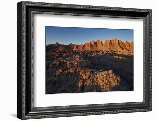 Badlands at First Light, Badlands National Park, South Dakota-James Hager-Framed Photographic Print