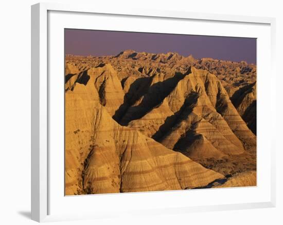 Badlands at Sunset-Joseph Sohm-Framed Photographic Print