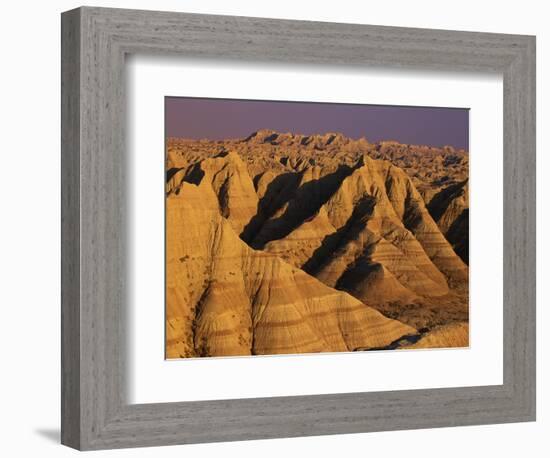 Badlands at Sunset-Joseph Sohm-Framed Photographic Print