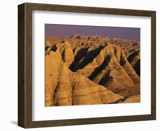 Badlands at Sunset-Joseph Sohm-Framed Photographic Print