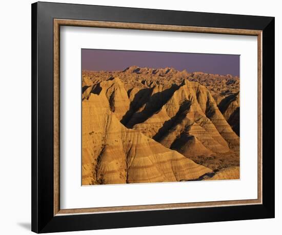 Badlands at Sunset-Joseph Sohm-Framed Photographic Print