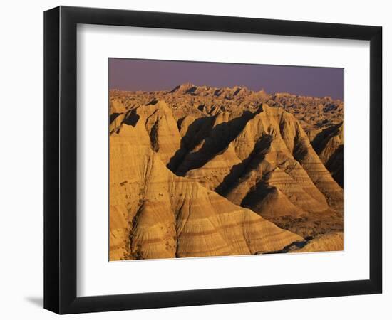 Badlands at Sunset-Joseph Sohm-Framed Photographic Print