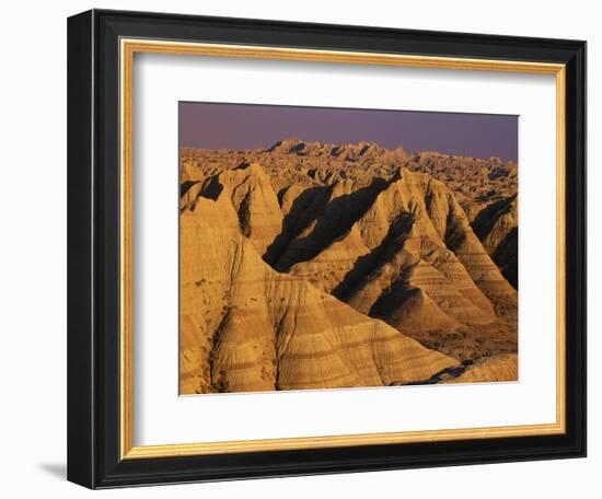 Badlands at Sunset-Joseph Sohm-Framed Photographic Print