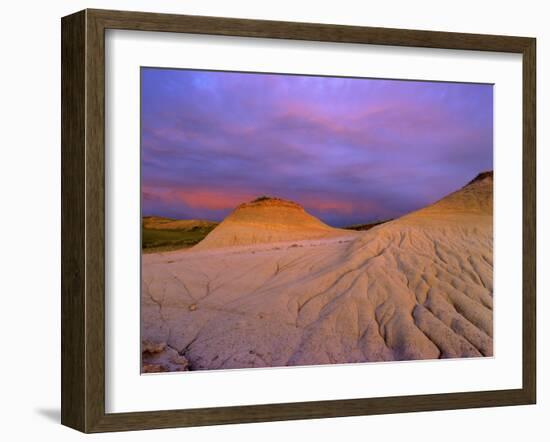 Badlands at Twilight in the Little Missouri National Grasslands, North Dakota, USA-Chuck Haney-Framed Photographic Print