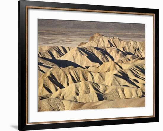 Badlands at Zabriskie Point, Death Valley National Park, California, USA-James Hager-Framed Photographic Print