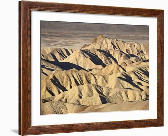 Badlands at Zabriskie Point, Death Valley National Park, California, USA-James Hager-Framed Photographic Print