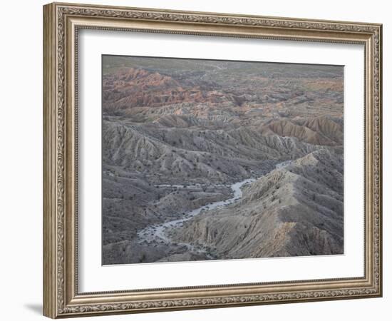 Badlands From Font's Point, Anza-Borrego Desert State Park, California, USA-James Hager-Framed Photographic Print