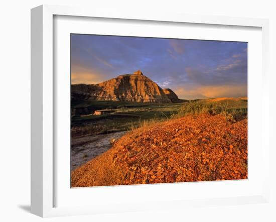 Badlands in the Little Missouri National Grasslands, North Dakota, USA-Chuck Haney-Framed Photographic Print