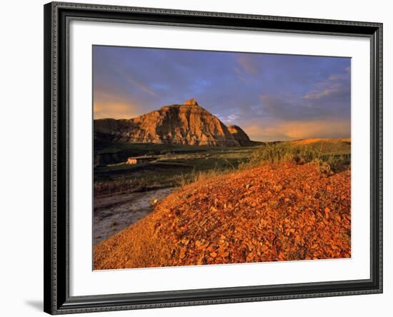 Badlands in the Little Missouri National Grasslands, North Dakota, USA-Chuck Haney-Framed Photographic Print