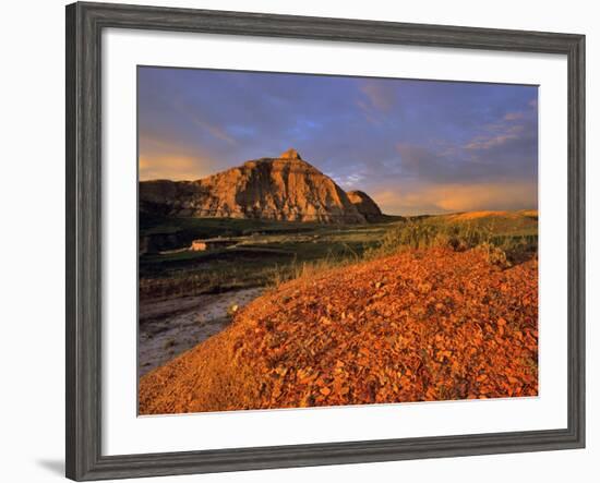 Badlands in the Little Missouri National Grasslands, North Dakota, USA-Chuck Haney-Framed Photographic Print