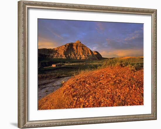 Badlands in the Little Missouri National Grasslands, North Dakota, USA-Chuck Haney-Framed Photographic Print