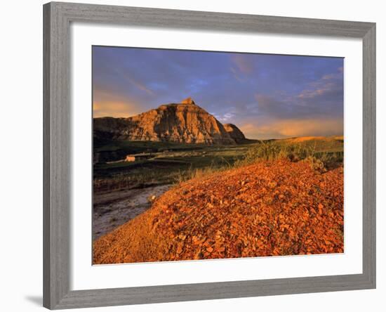 Badlands in the Little Missouri National Grasslands, North Dakota, USA-Chuck Haney-Framed Photographic Print