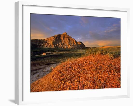 Badlands in the Little Missouri National Grasslands, North Dakota, USA-Chuck Haney-Framed Photographic Print