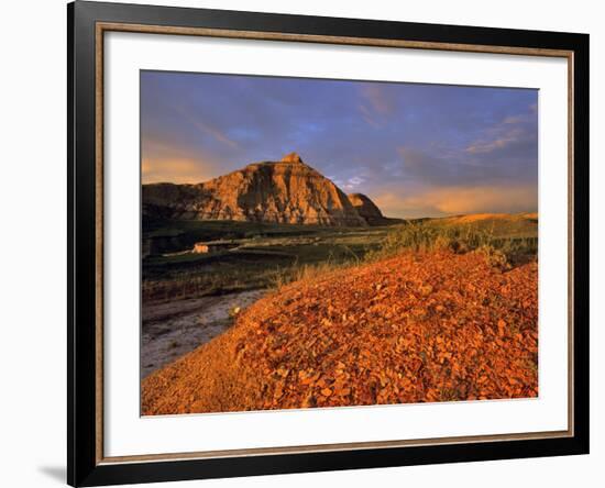 Badlands in the Little Missouri National Grasslands, North Dakota, USA-Chuck Haney-Framed Photographic Print