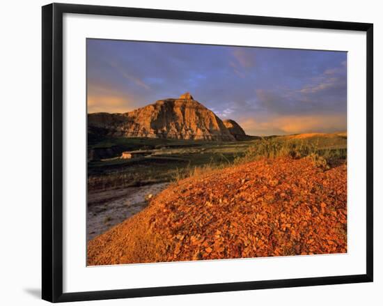 Badlands in the Little Missouri National Grasslands, North Dakota, USA-Chuck Haney-Framed Photographic Print