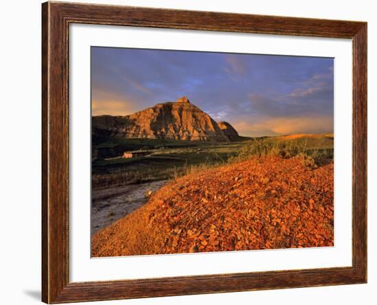 Badlands in the Little Missouri National Grasslands, North Dakota, USA-Chuck Haney-Framed Photographic Print