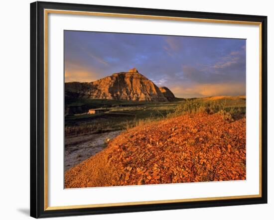 Badlands in the Little Missouri National Grasslands, North Dakota, USA-Chuck Haney-Framed Photographic Print