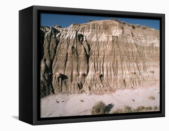 Badlands in Theodore Roosevelt National Park-Layne Kennedy-Framed Premier Image Canvas