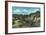 Badlands National Park, South Dakota, General View of the Badlands-Lantern Press-Framed Art Print