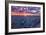 Badlands National Park, South Dakota - Purple Sunrise-Lantern Press-Framed Art Print