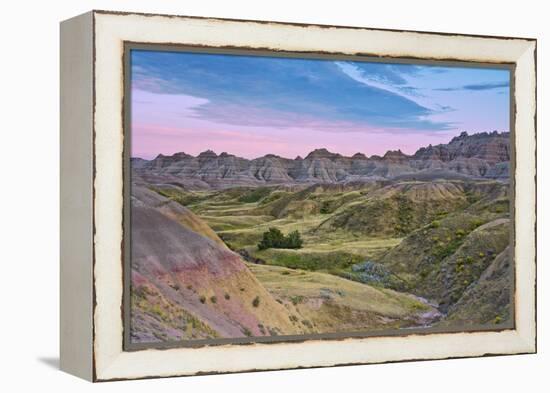 Badlands National Park, South Dakota, USA-Michel Hersen-Framed Premier Image Canvas