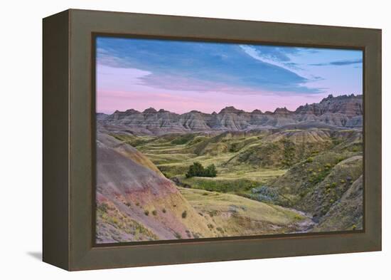 Badlands National Park, South Dakota, USA-Michel Hersen-Framed Premier Image Canvas