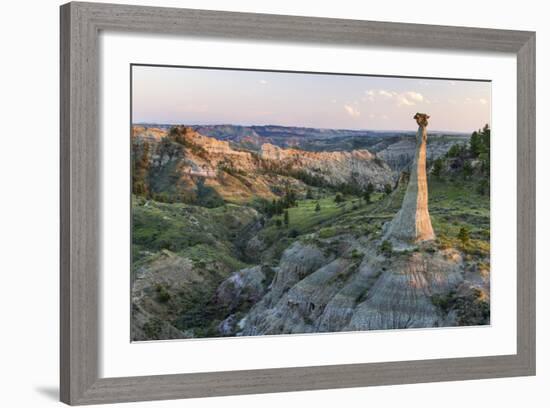 Badlands Rock Formation, Missouri River Breaks National Monument, Montana, USA-Chuck Haney-Framed Photographic Print