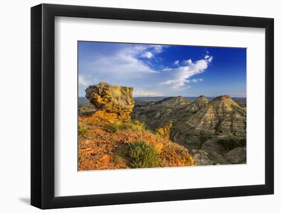 Badlands, Terry Badlands Wilderness Study Area, Montana, Usa-Chuck Haney-Framed Photographic Print